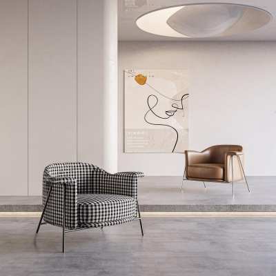 现代休闲椅3D模型下载